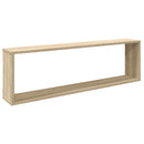 vidaXL 4 db sonoma tölgy színű szerelt fa fali polc 100x15x30 cm
