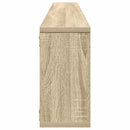 vidaXL 4 db sonoma tölgy színű szerelt fa fali polc 100x15x30 cm