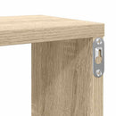 vidaXL 4 db sonoma tölgy színű szerelt fa fali polc 100x15x30 cm