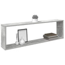 vidaXL 2 db betonszürke szerelt fa fali polc 100 x 15 x 30 cm