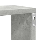 vidaXL 2 db betonszürke szerelt fa fali polc 100 x 15 x 30 cm