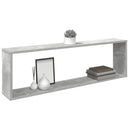 vidaXL 4 db betonszürke szerelt fa fali polc 100 x 15 x 30 cm