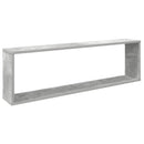 vidaXL 4 db betonszürke szerelt fa fali polc 100 x 15 x 30 cm