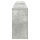 vidaXL 4 db betonszürke szerelt fa fali polc 100 x 15 x 30 cm