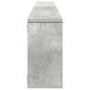 vidaXL 4 db betonszürke szerelt fa fali polc 100 x 15 x 30 cm