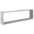 vidaXL 4 db betonszürke szerelt fa fali polc 100 x 15 x 30 cm
