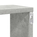 vidaXL 4 db betonszürke szerelt fa fali polc 100 x 15 x 30 cm