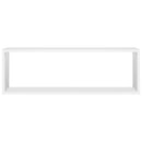 vidaXL 2 db fehér szerelt fa fali kockapolc 80 x 15 x 26,5 cm