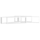 vidaXL 4 db fehér szerelt fa fali kockapolc 80 x 15 x 26,5 cm