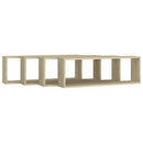 vidaXL 4 db sonoma tölgy színű szerelt fa fali polc 80 x 15 x 26,5 cm