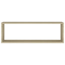 vidaXL 4 db sonoma tölgy színű szerelt fa fali polc 80 x 15 x 26,5 cm