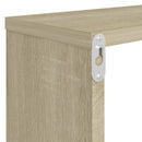 vidaXL 4 db sonoma tölgy színű szerelt fa fali polc 80 x 15 x 26,5 cm