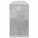 vidaXL 2 db betonszürke szerelt fa fali kockapolc 80 x 15 x 26,5 cm