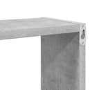 vidaXL 2 db betonszürke szerelt fa fali kockapolc 80 x 15 x 26,5 cm
