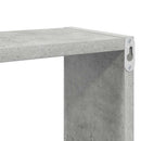 vidaXL 4 db betonszürke szerelt fa fali kockapolc 80 x 15 x 26,5 cm