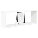 vidaXL 2 db fehér szerelt fa négyszögű fali polc 60 x 15 x 23 cm