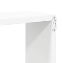 vidaXL 4 db fehér szerelt fa négyszögű fali polc 60 x 15 x 23 cm