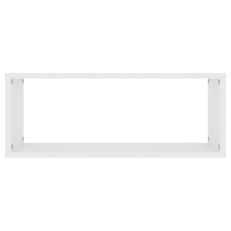 vidaXL 6 db fehér szerelt fa négyszögű fali polc 60 x 15 x 23 cm