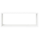 vidaXL 6 db fehér szerelt fa négyszögű fali polc 60 x 15 x 23 cm
