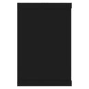 vidaXL 2 db fekete szerelt fa négyszögű fali polc 60 x 15 x 23 cm