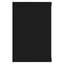 vidaXL 4 db fekete szerelt fa négyszögű fali polc 60 x 15 x 23 cm