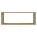 vidaXL 2 db sonoma tölgy szerelt fa négyszögű fali polc 60x15x23 cm