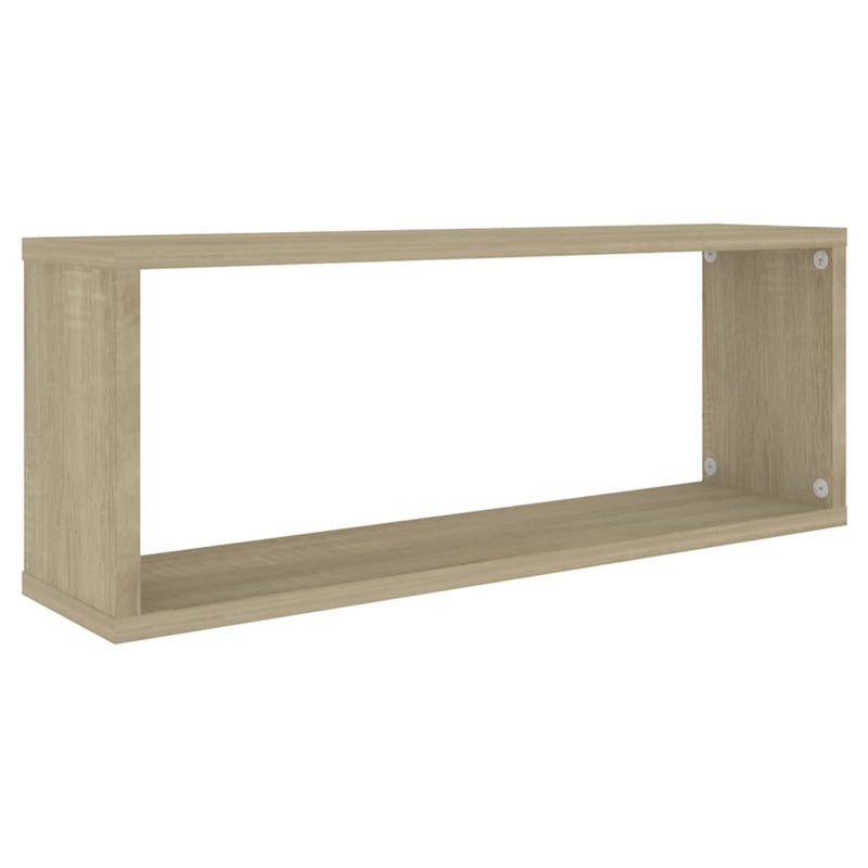 vidaXL 4 db sonoma tölgy szerelt fa négyszögű fali polc 60x15x23cm
