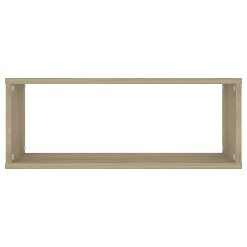 vidaXL 4 db sonoma tölgy szerelt fa négyszögű fali polc 60x15x23cm