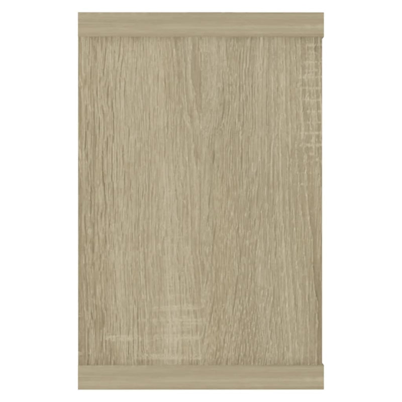 vidaXL 4 db sonoma tölgy szerelt fa négyszögű fali polc 60x15x23cm