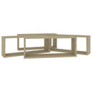 vidaXL 4 db sonoma tölgy szerelt fa négyszögű fali polc 60x15x23cm