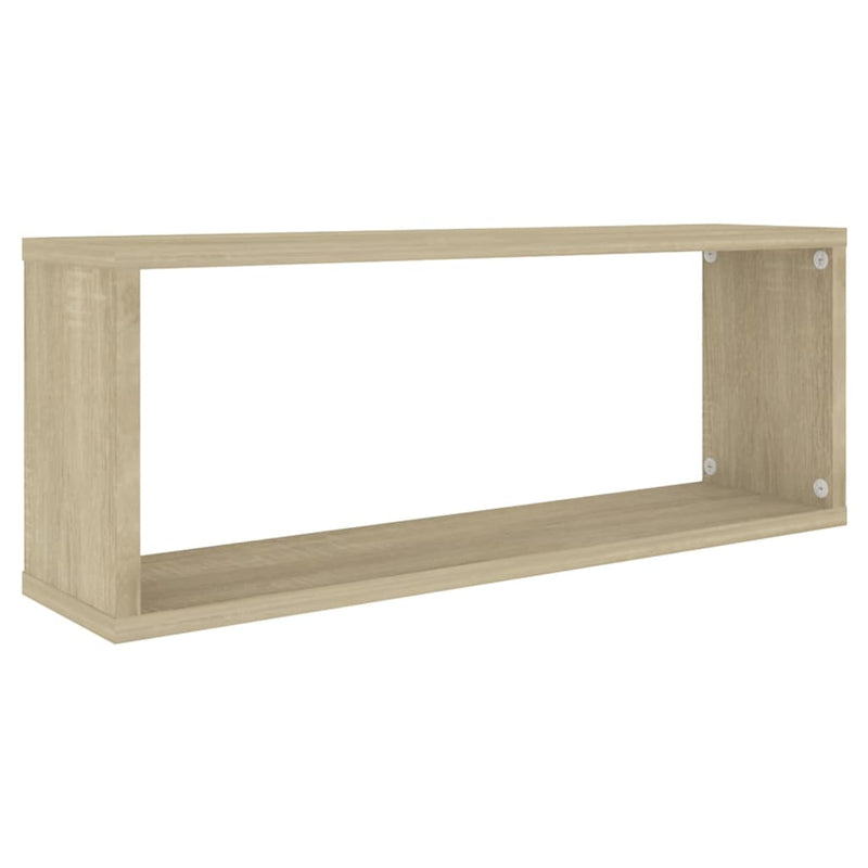 vidaXL 6 db sonoma tölgy szerelt fa négyszögű fali polc 60x15x23cm