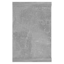 vidaXL 6 db betonszürke szerelt fa négyszögű fali polc 60 x 15 x 23 cm