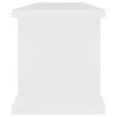 vidaXL 2 db fehér szerelt fa fali polc 75 x 18 x 20 cm