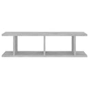 vidaXL 2 db betonszürke szerelt fa fali polc 75 x 18 x 20 cm