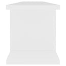 vidaXL 2 db fehér forgácslap fali polc 90 x 18 x 20 cm