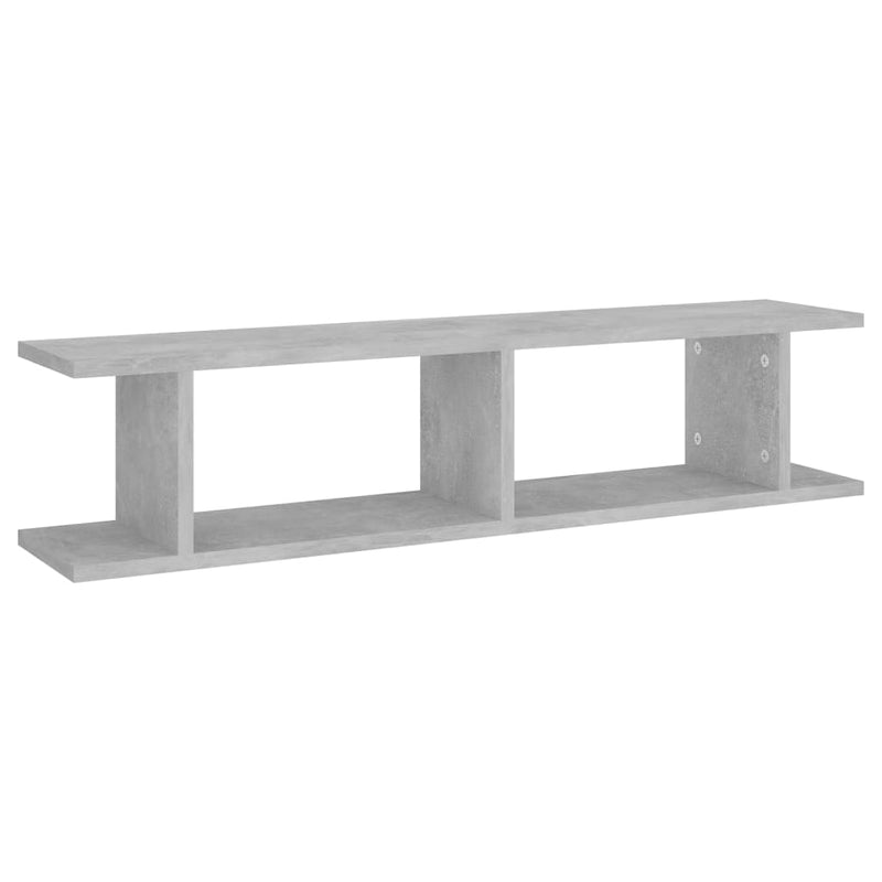 vidaXL 2 db betonszürke forgácslap fali polc 90 x 18 x 20 cm