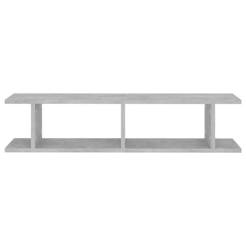 vidaXL 2 db betonszürke forgácslap fali polc 90 x 18 x 20 cm