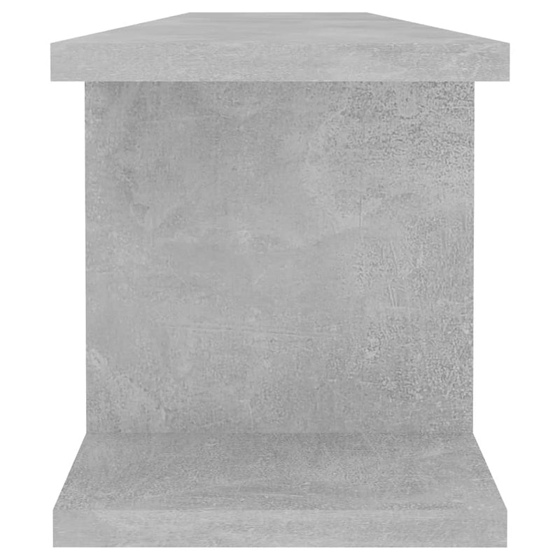 vidaXL 2 db betonszürke forgácslap fali polc 90 x 18 x 20 cm