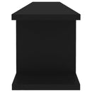 vidaXL 2 db fekete forgácslap fali polc 105 x 18 x 20 cm