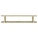vidaXL 2 db sonoma-tölgyszínű forgácslap fali polc 105 x 18 x 20 cm