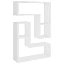 vidaXL 2 db fehér szerelt fa fali polc 50 x 15 x 50 cm
