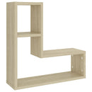 vidaXL 2 db sonoma tölgy színű szerelt fa fali polc 50 x 15 x 50 cm