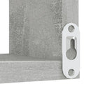 vidaXL 2 db betonszürke szerelt fa fali sarokpolc 40 x 40 x 50 cm