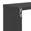 vidaXL 2 db szürke szerelt fa fali polc 50 x 15 x 50 cm