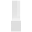 vidaXL 2 db magasfényű fehér szerelt fa fali polc 50 x 15 x 50 cm