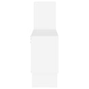 vidaXL autó alakú fehér szerelt fa fali polc 82 x 15 x 51 cm