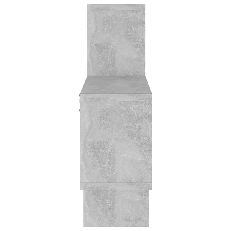 vidaXL autó alakú betonszürke szerelt fa fali polc 82 x 15 x 51 cm