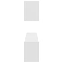 vidaXL 2 db fehér szerelt fa fali polc 100 x 15 x 20 cm