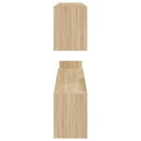 vidaXL 2 db sonoma tölgy színű szerelt fa fali polc 100 x 15 x 20 cm