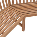 vidaXL tömör tíkfa kerti sarokpad 185 x 185 x 90 cm